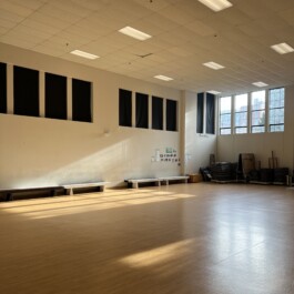 Gymnasium with white walls, beige floors, and lots of sunlight coming in from windows Vancouver Japanese Language School & Japanese Hall